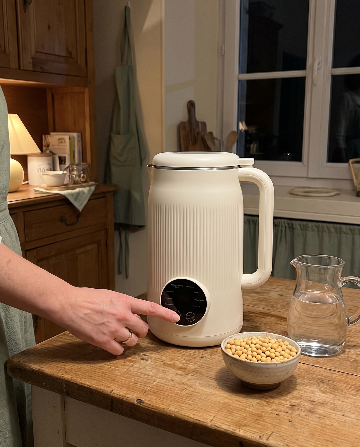 Le soir, on programme la machine à lait végétal Toastique